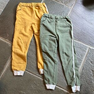 Lot of 2 Pair Winter Water Factory Organic Cotton Size 10 Boys Sweatpants